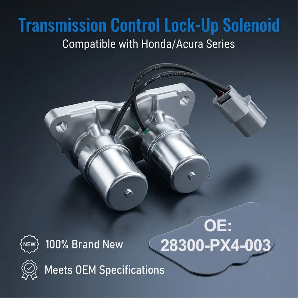 For Honda Accord 2.3 Acura CL Odyssey 2.2L 2.3L Prelude 2.2L Transmission Control Lock-Up Solenoid 28300PX4003 28300-PX4-003