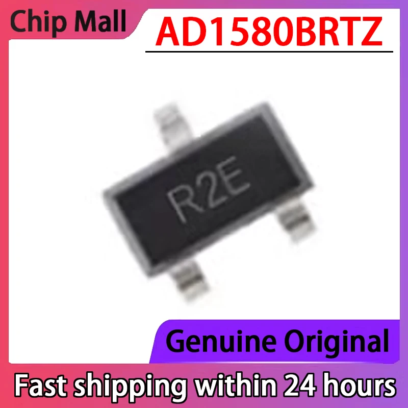 5PCS AD1580BRTZ AD1580BRT Silk Screen R2E Precision Voltage Reference IC Chip SOT-23 Is Brand New and Original