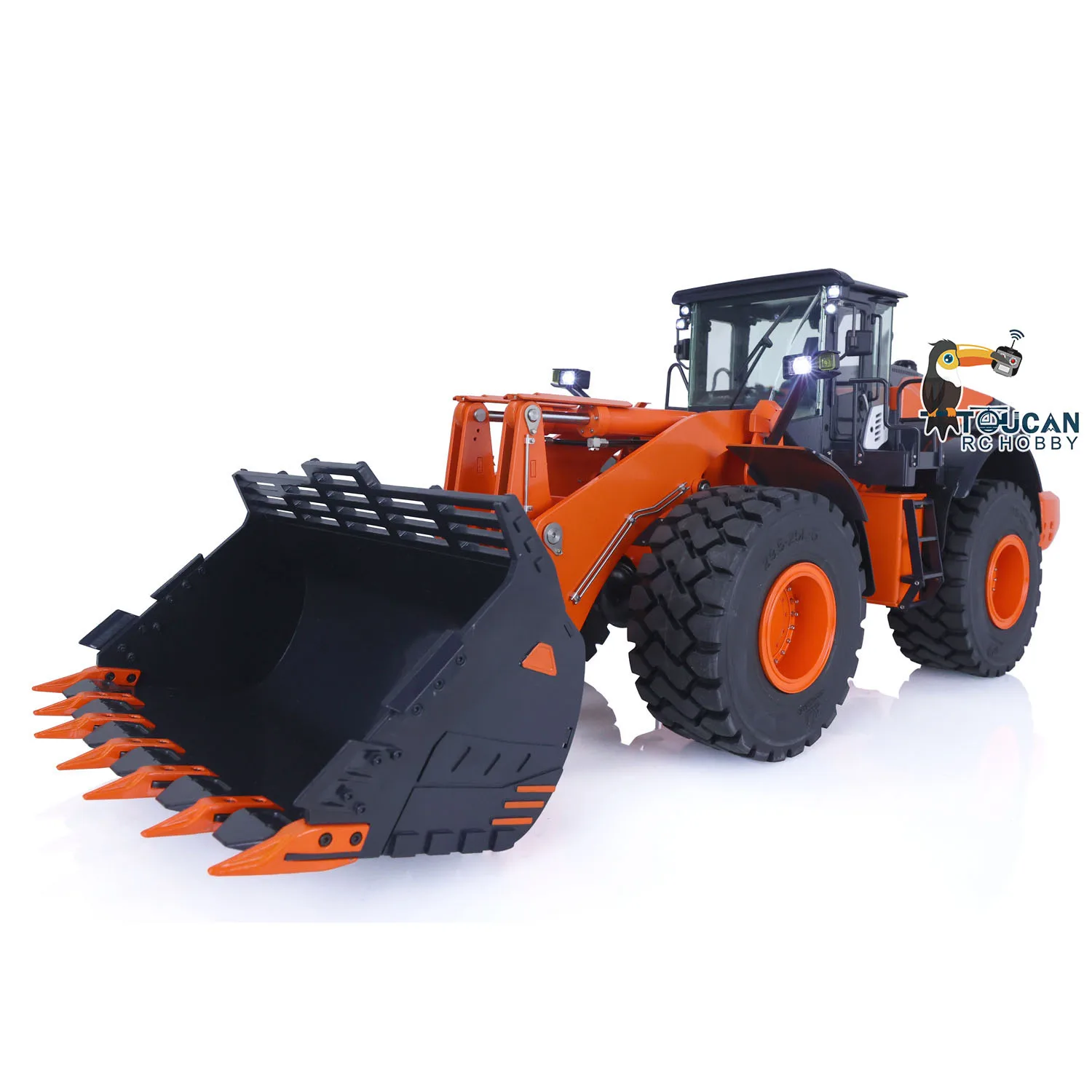 

US Stock JDM 198 ZW370 Hydraulic RC Loader 1/14 RTR Construction Vehicles Painted Finished Earth Mover Sound Model