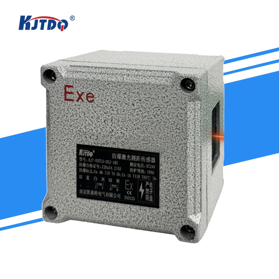 

2026 KJT Factory Sell KJT-EXTLS-100C High Frequency Long Meauring Distance 100M Explosion-proof Laser Ranging Displacement Senso