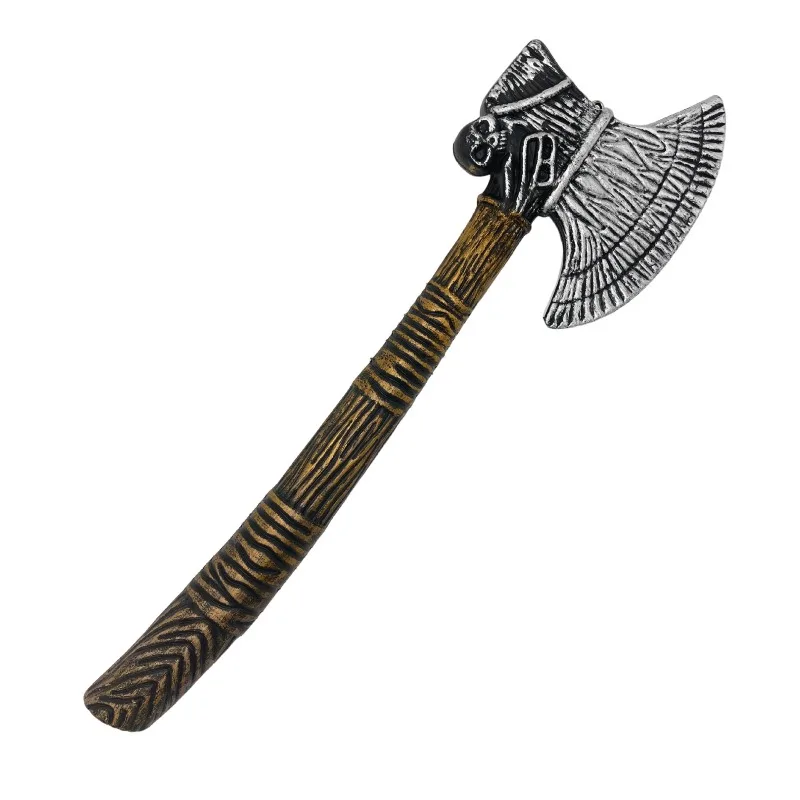 50cm/19.69in PU 해적 도끼 할로윈 모델 소품 무기 애니메이션 주변기기 파티 용품 코스프레 디스플레이 수집용 장식