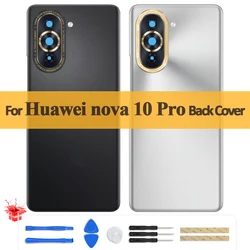 Original Back Cover For Huawei nova 10 Pro Back Battery Cover Housing Door Rear Case with Camera Lens For Nova10 Pro Repair Part