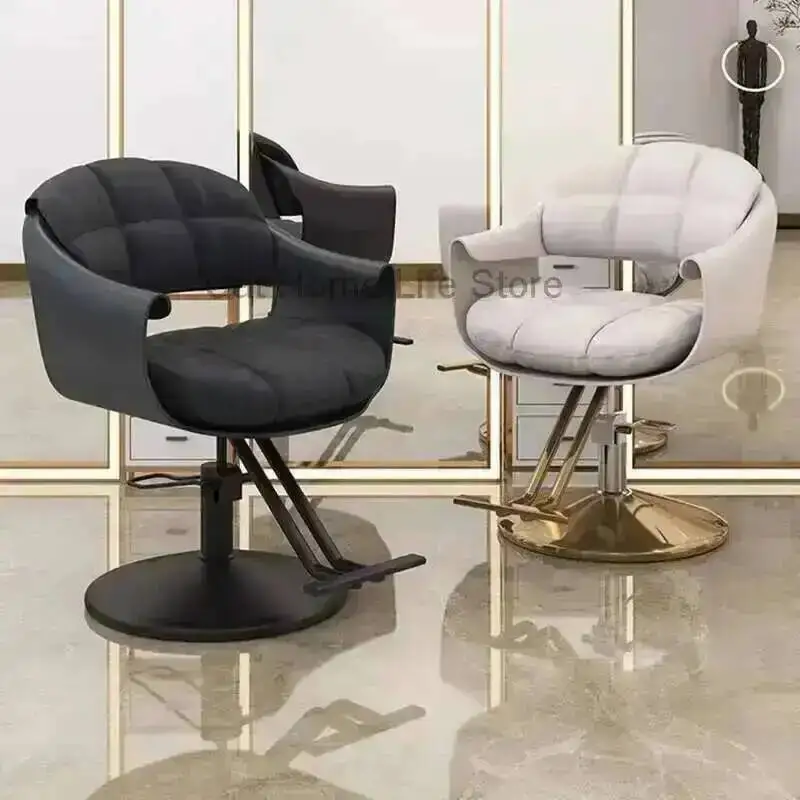 الكراسي المهنية كرسي صالون آلات الحلاق تعزيز عجلة كراسي دوارة الغرور صالون الأظافر رمش ماكياج فاخر مائل #5