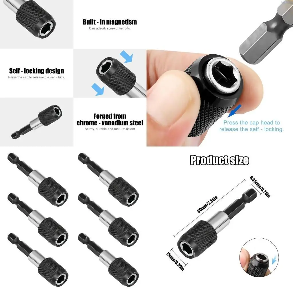 

23ga 6pcs 1/4 -дюймовый шестигранник