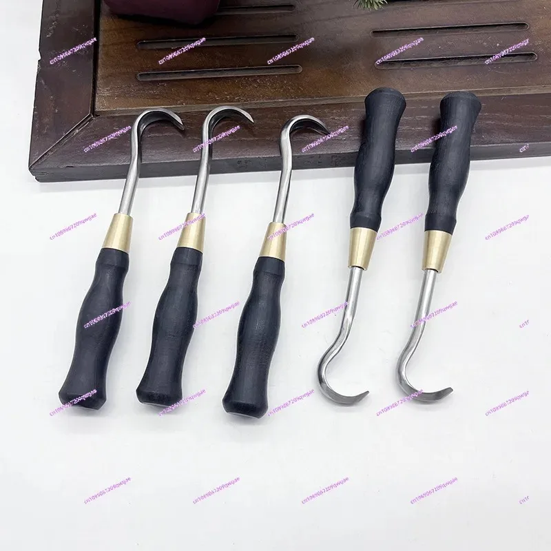 Bonsai brushed knife set, dried relic production, carving modeling hook knife drawing to create bonsai tools