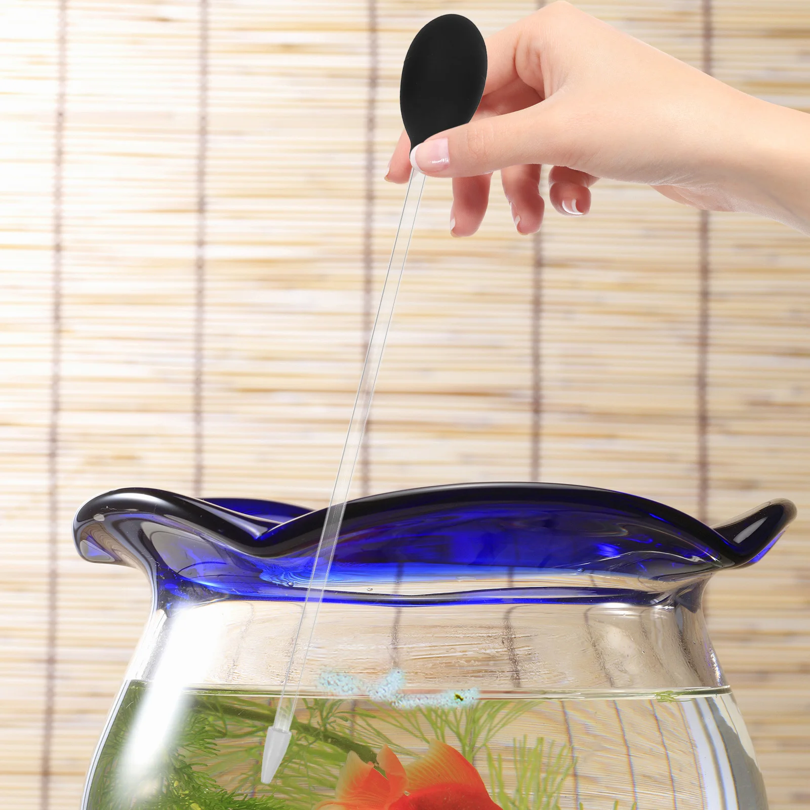 

30cm Long Coral Feeder Transparent Acrylic Fish Tank Water Changer Suction Cleaner Multi-Functional Aquarium Tool