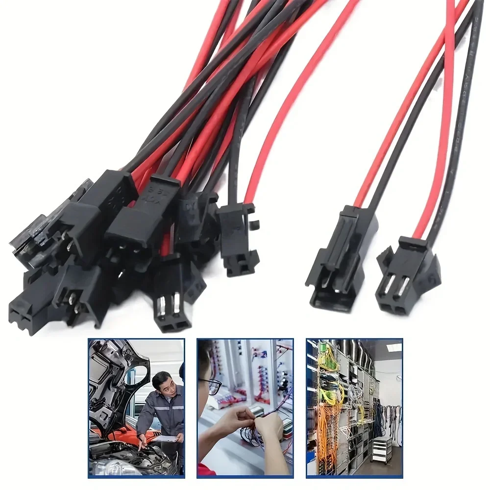 5/10 Pairs 2Pin Plug Socket Male To Female Wire Connector 2835 5050 CW WW LED Strips Lamp Driver Connectors Cable Quick Adapter