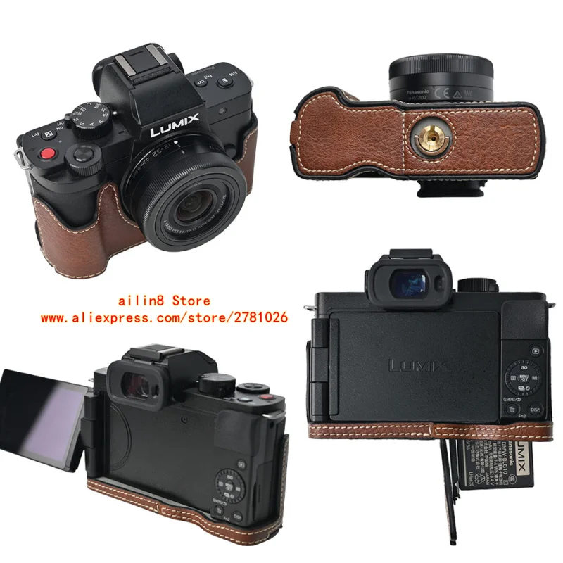 For Panasonic Lumix DC-G100 S9 PU Camera Bag Shell, Face Clip