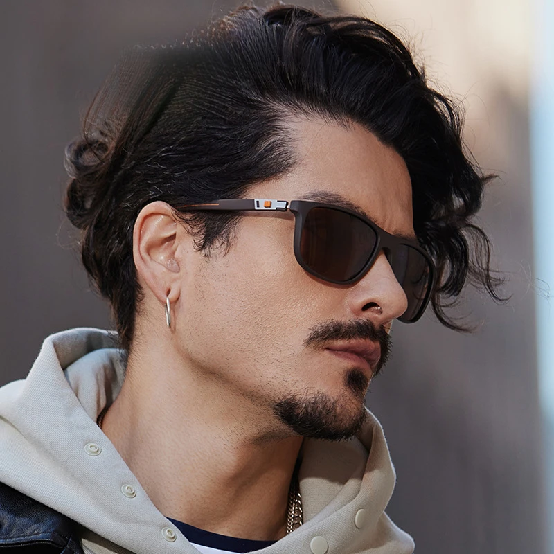 C3019 Lightweight Men's Polarized Sunglasses with TR Spring Legs