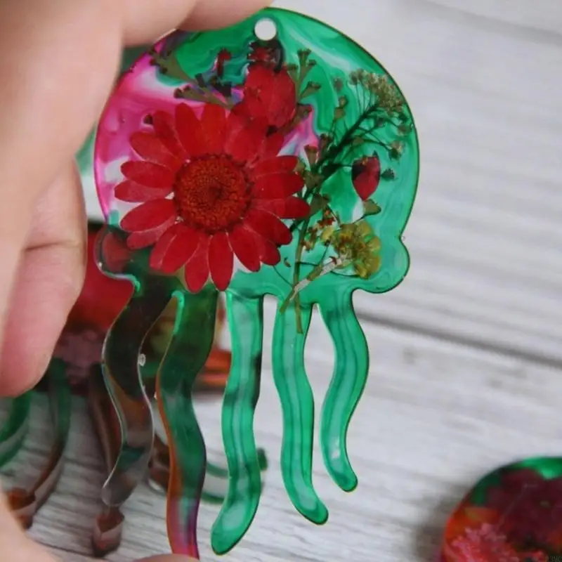 R3MC Professional Silicone Jellyfish Mould لاستخدام طويل الأمد في إنتاج المجوهرات الحرفي DIY