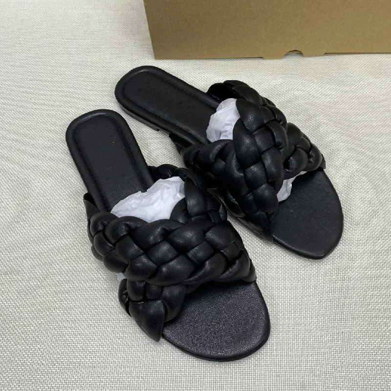Women Slippers New Summer Shoes Fashion Cross Ladies Beach Slides Breathable Female Plus Size Solid Shallow Woman Slipper