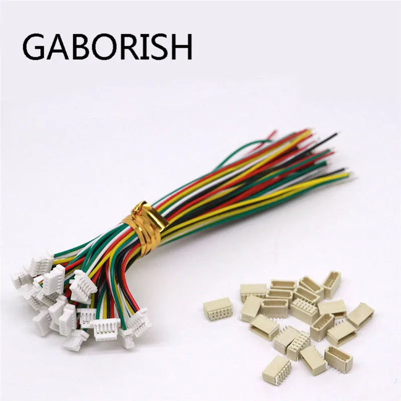 Vuniversum Lot De 5 Paires Micro JST 1.0 SH 2 Broches – Câble PVC 28 AWG 15 Cm – Connecteur Mâle/Femelle – Qualité Premium