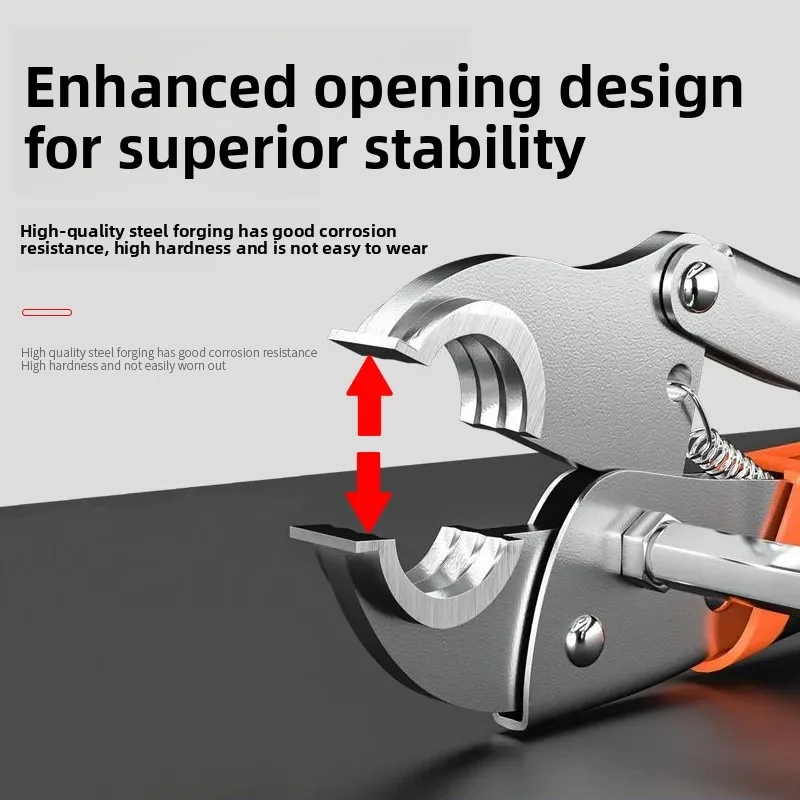 Adjustable floor heating pipe dismantling pliers, geothermal water separator dismantling tool, cleaning and dismantling pipe pli