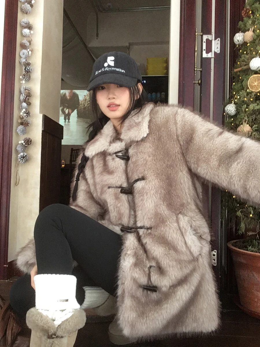 

Красное пальто Red Celebri Studio для женщин: новая уникальная теплая верхняя одежда из хлопка с пуговицами, осень-зима 2025