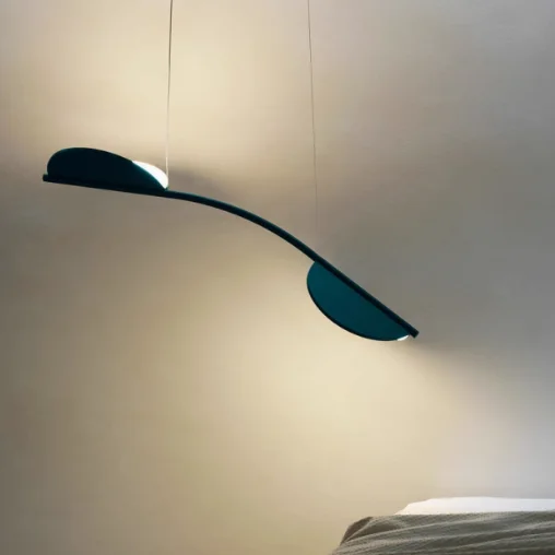 

Новый дизайн длинных листьев, светодиодные фонари, постмодернистский итальянский креативный ресторанный остров, дизайнерская подвесная лампа, декор для гостиной