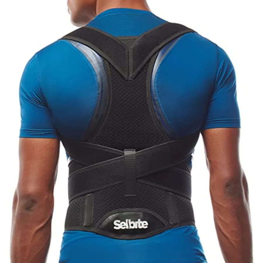 

Posture Corrector for Men and Women - Back Brace for Upper and Lower Body Support - Adjustable Straightener with Pain Relief an