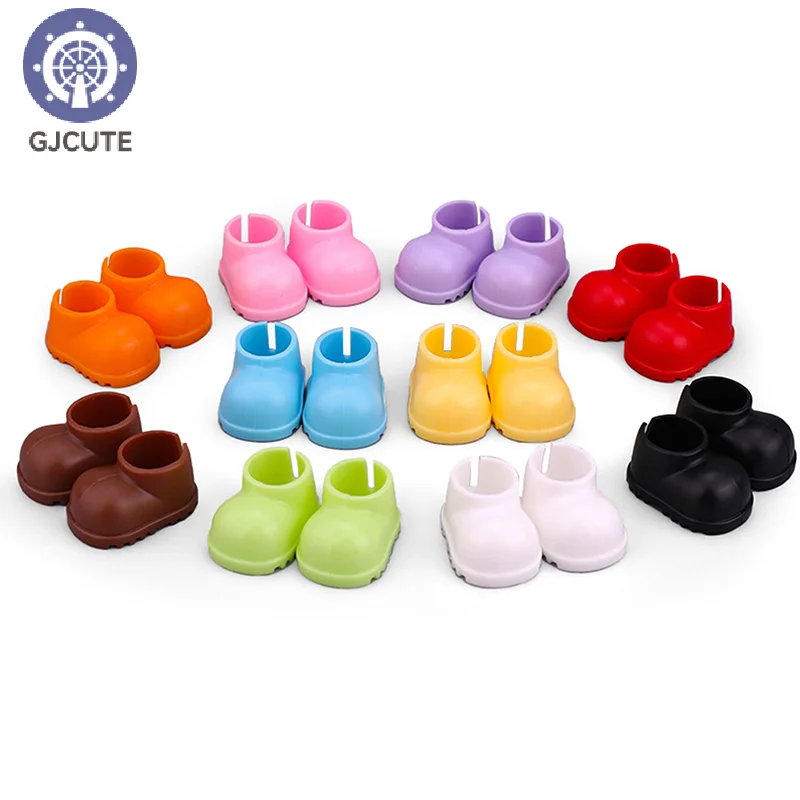 15/17cm Doll Shoes Plastic Mini Shoes For Dolls Mini Finger Shoes Clothing Accessory For 6.9 Inch Dolls Blind Box Doll