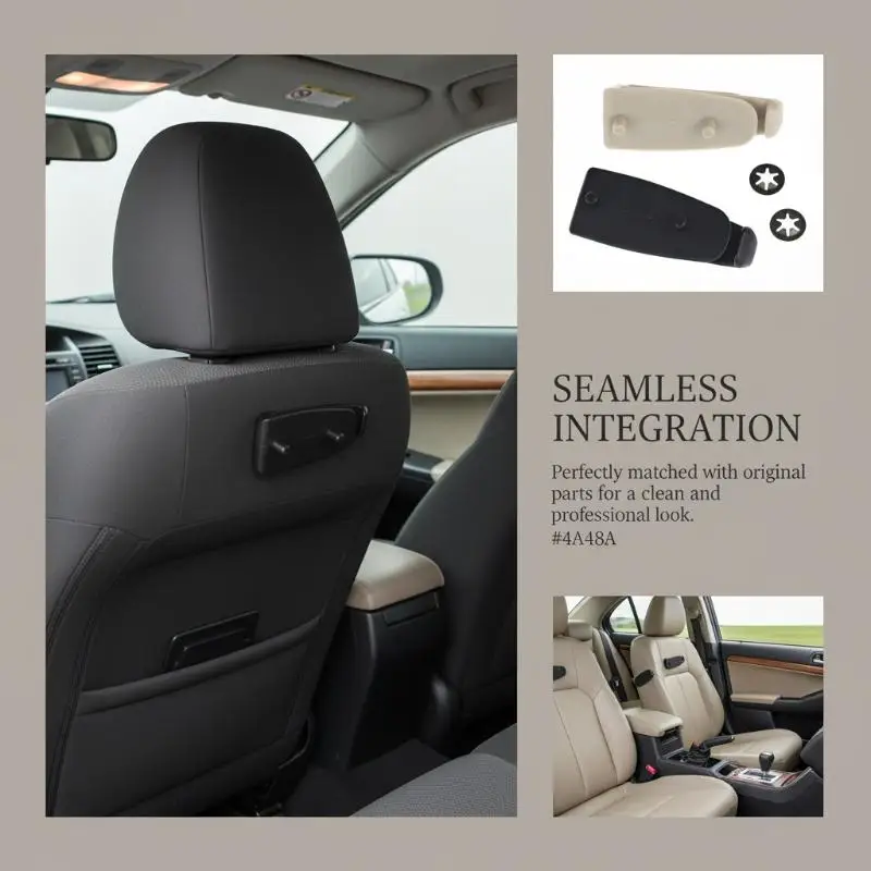 Car Rear Seat Belt Hook for  Durable Holder Clip Stable Fasten Prevent Slipping Easy Installation in Seconds