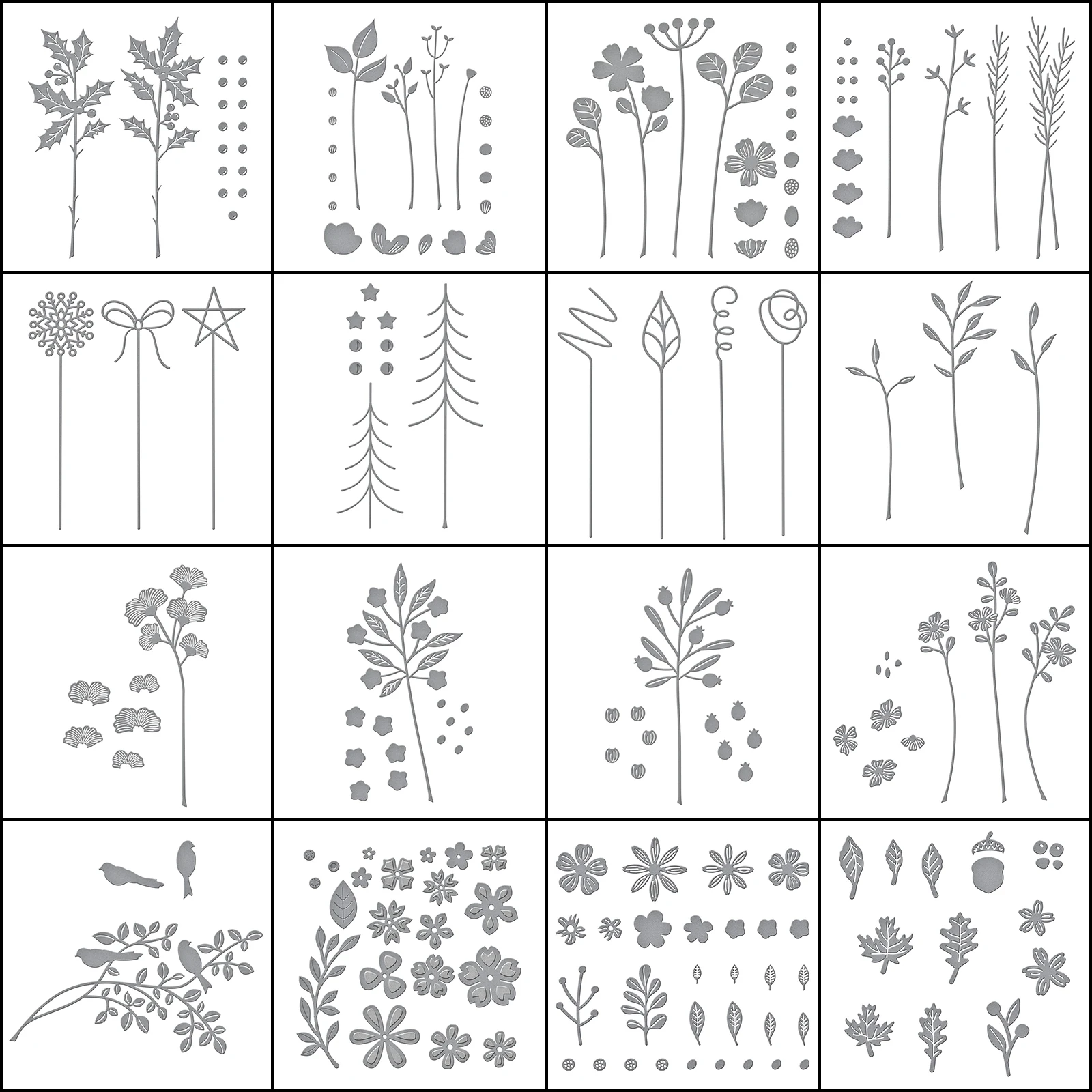 

Flowers and leaves Metal Cutting Dies for DIY Scrapbook Album Paper Card Decoration Crafts Embossing 2022 New Dies