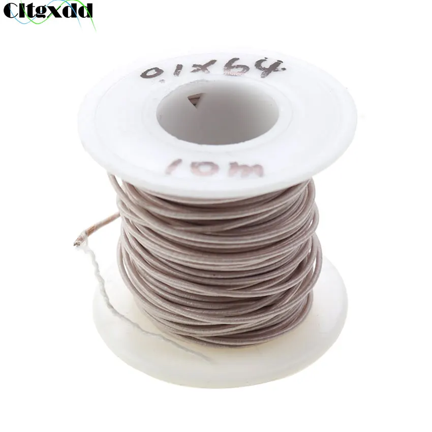 

Cltgxdd 0.1x64 Strands Litz Wire Multi-strand Polyester Silk Envelope Braided Copper Wire Gauze Wrapped Thread 10 meters