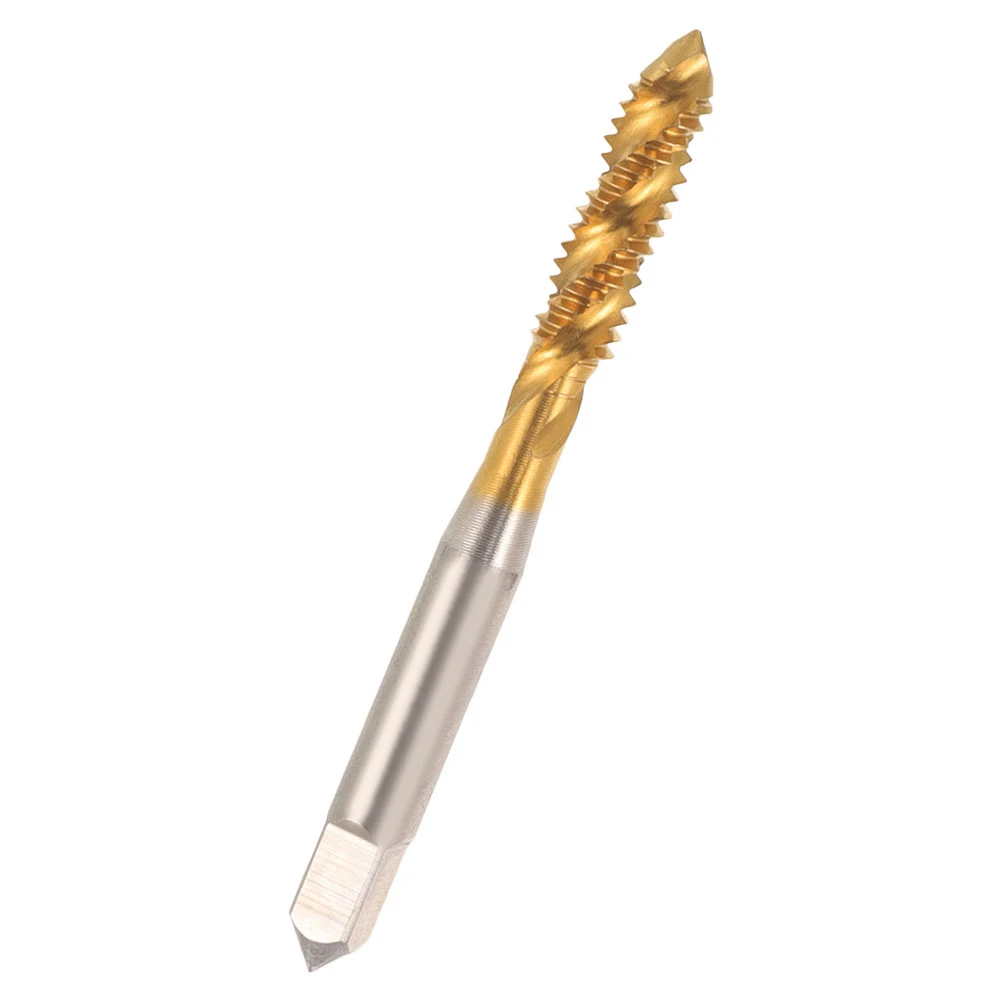 

Titanium Coated Spiral Point 1/4-20 Hss Drill Tap For Thread Repair Spiral Flute Tool High Speed Steel Screw Tap