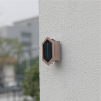 Solar LED Wall Spotlight Plastic Outdoor Sunlight Lamp Waterproof Sensory Switch Easy Installation Adjustable for Courtyard Park