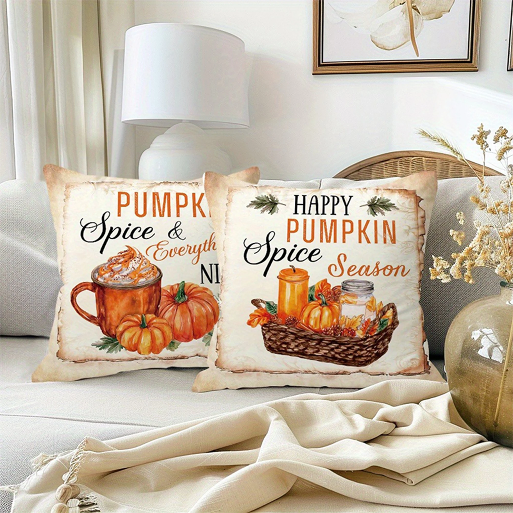 Vintage herfst pompoenkruiden  - Vintage Home Textiles recensie en prijs