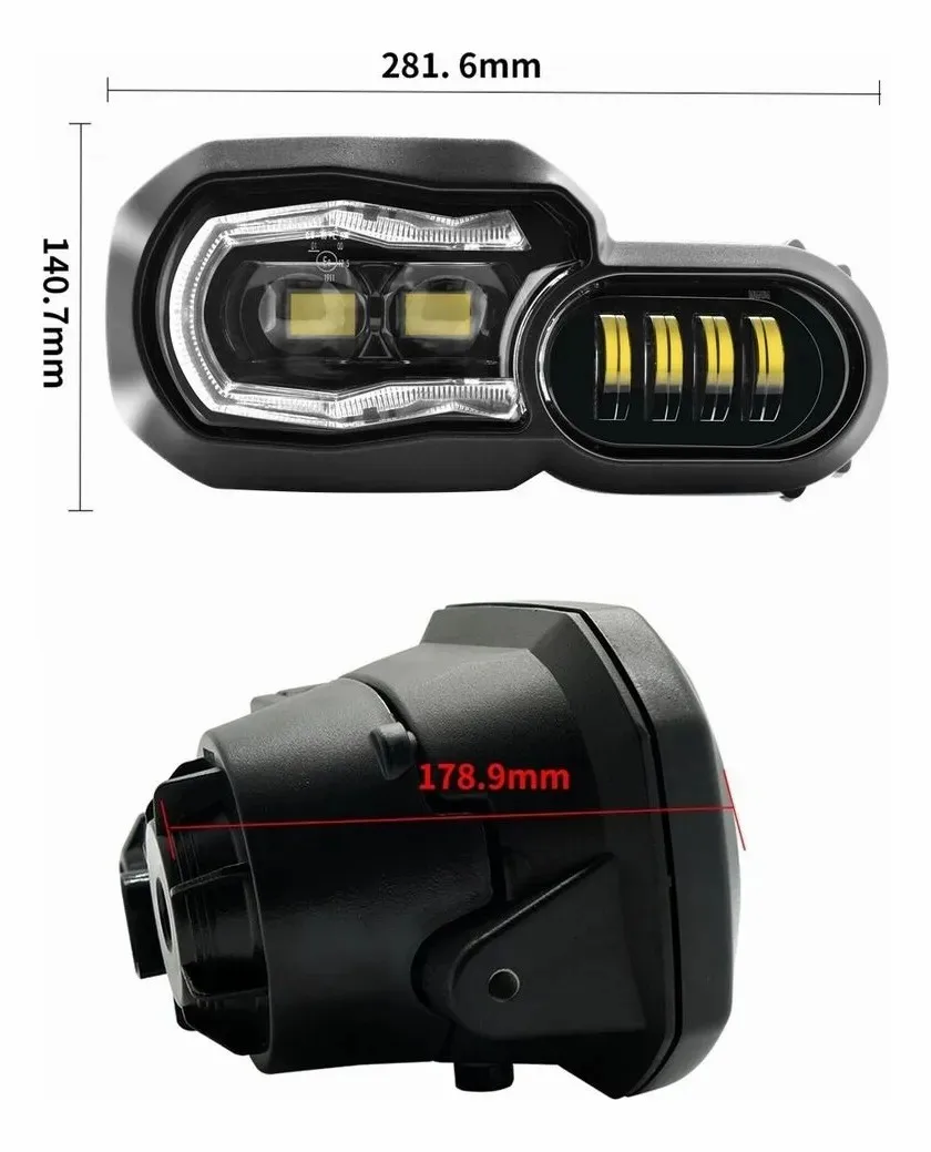 E9 mark Motorcycle LED Headlights for BMW F650GS F700GS F800GS F800R ADV GS F800 R IP68 Lamp Head Lights Assembly 2008-2018 view 5