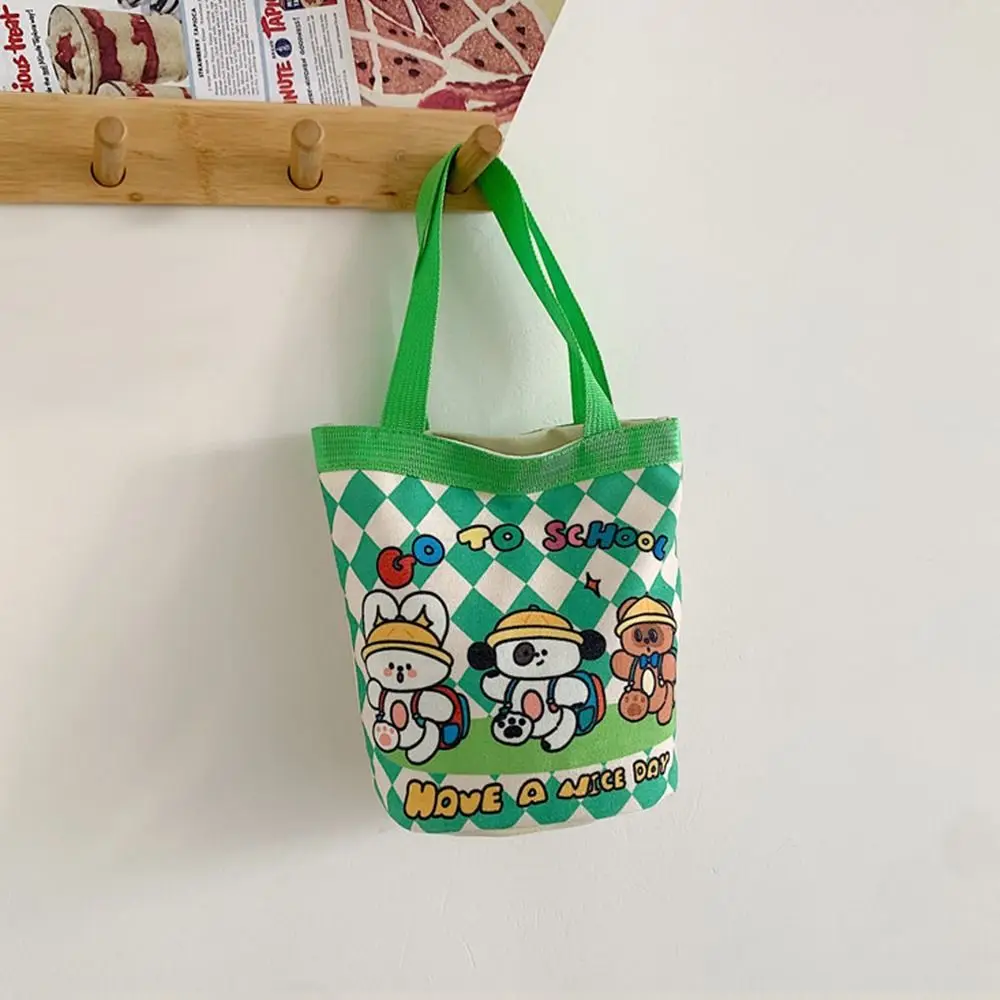 

Холщовая женская сумка с мультяшным принтом, сумка для обеда, сумка-ведро с граффити, сумка-цилиндр, большая сумка