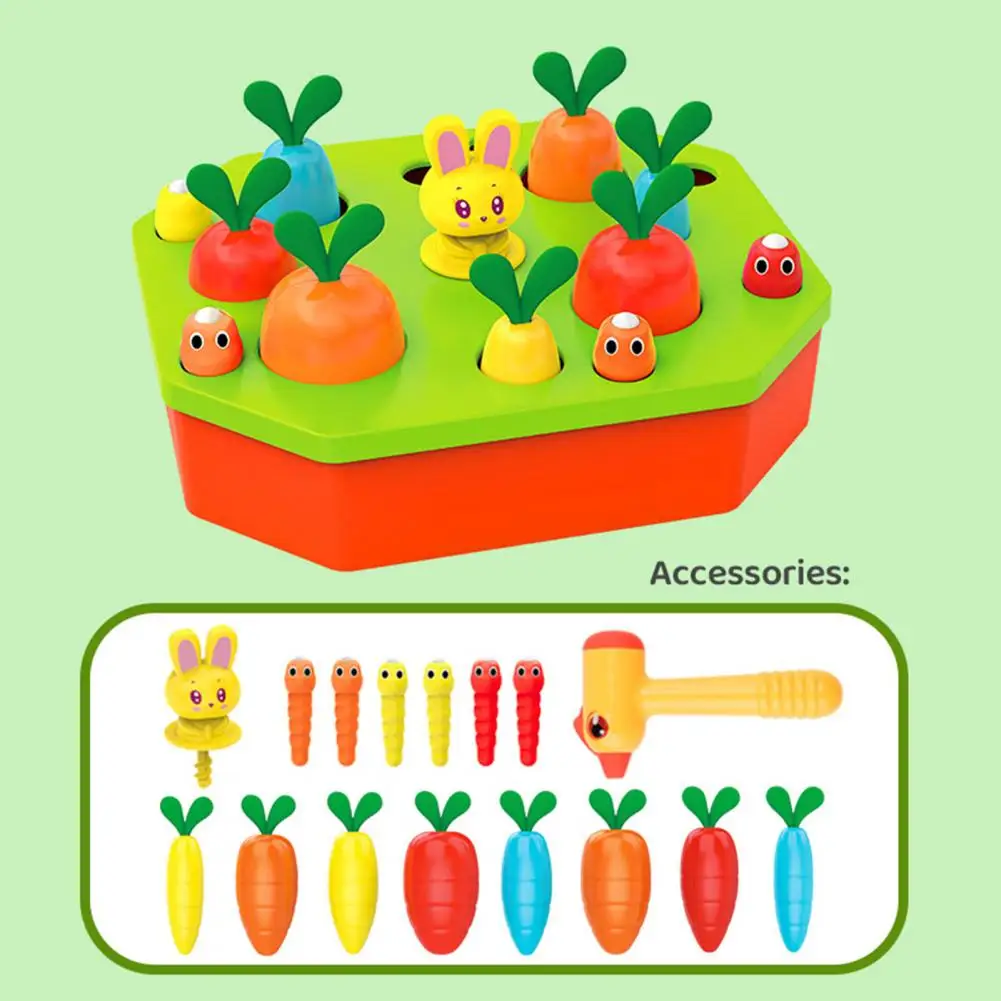 Preschool Toy Fine Motor Skill Adorable Baby Toy Pulling Radishes Kids Toy