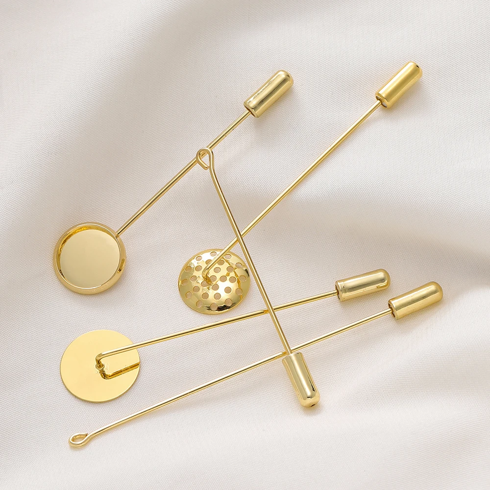 

Handmade DIY Pearl Flat Tray Pin Disk Pin One Word Chest Pin Flower Accories Flat Plate Network Plate Jewelry Accories