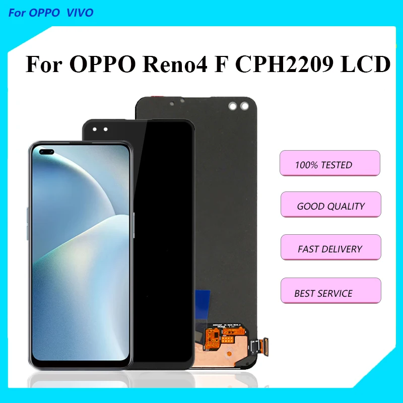 

TFT/OLED 6.43'' LCD For oppo Reno4 F LCD CPH2209 LCD Display Touch Screen Digitizer Assembly Without Frame