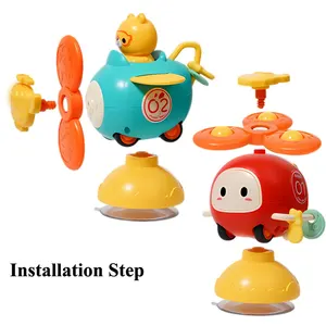 Baby -suctioned loud chair, revolving swab for bath shower, montessori educational game, 6 to 12 months, 1 2 3 years 12 Main Sales toy Bebe 0 12 months - №5