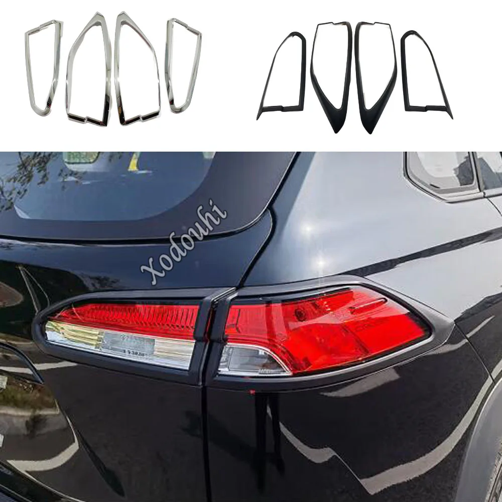 

ABS Car Rear Tail Light Lamp Frame Eyebrow Decoration Cover Exterior Accessories For Toyota Corolla Cross XG10 2022 2023 2024+