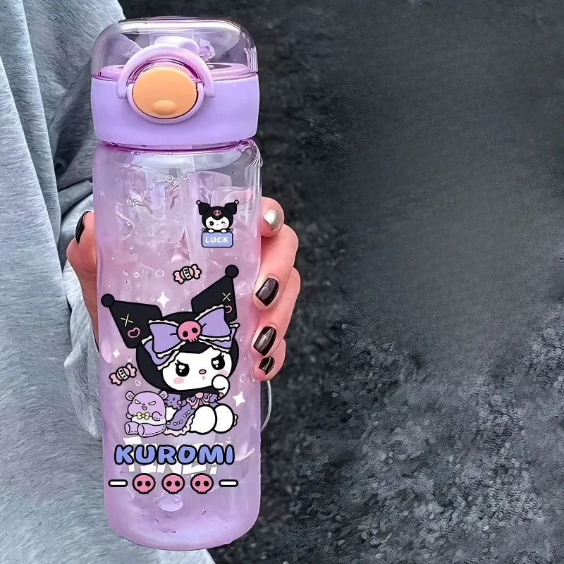 

Моя мелодия Hello Kitty kuromi cinnamoroll аниме мультфильм милая чашка для воды красивое девчачье сердце студент удобная соломенная чашка