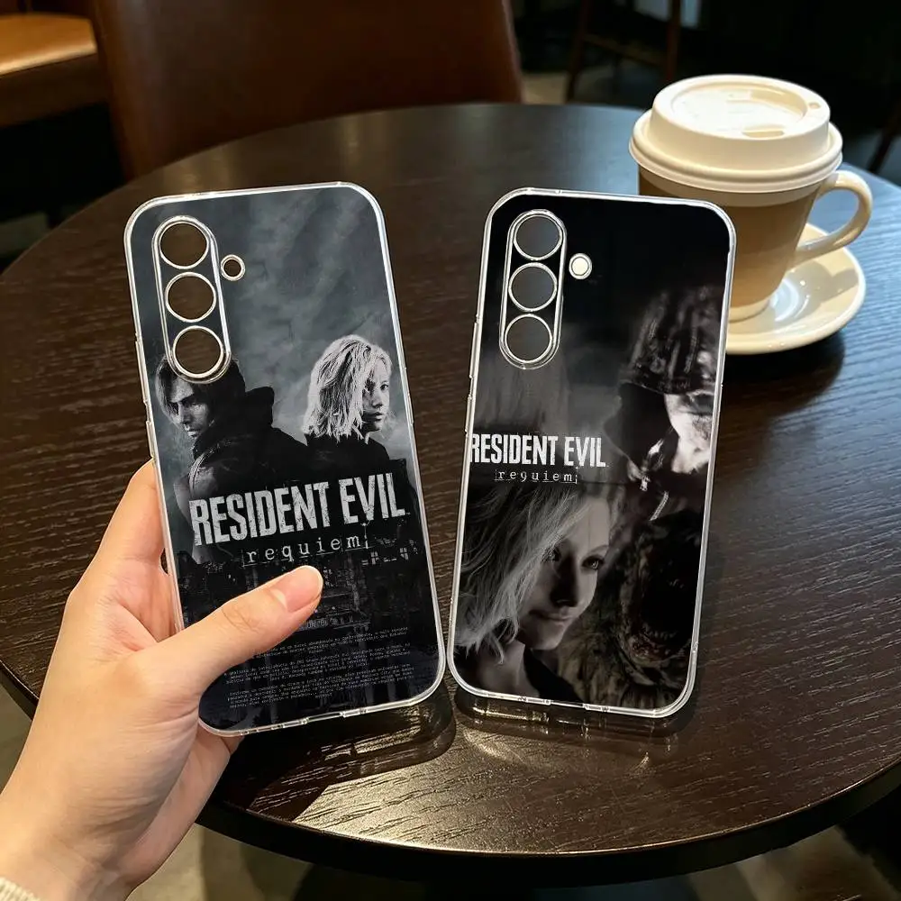 

New game Resident-t Evil RequiemS Phone Case For SamsungA10,12,20,21S,30,31,40,50,51,52,70,71 Transparent Cover