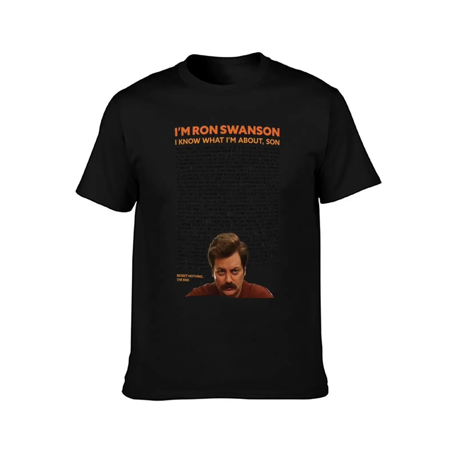 Ron Swanson Quotes Design T-Shirt Water Resistant Casual T-Shirt