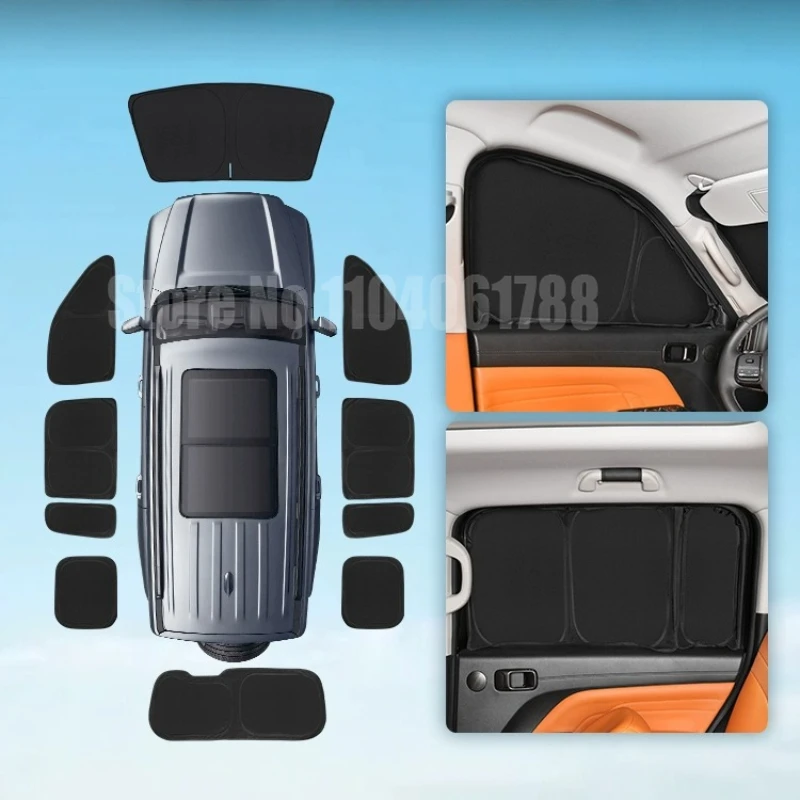 

for Great Wall Haval H9 2024 2025 Side Window Sunshade Sun Shade Curtain Heat Insulation Sunscreen Shield Car Accessories