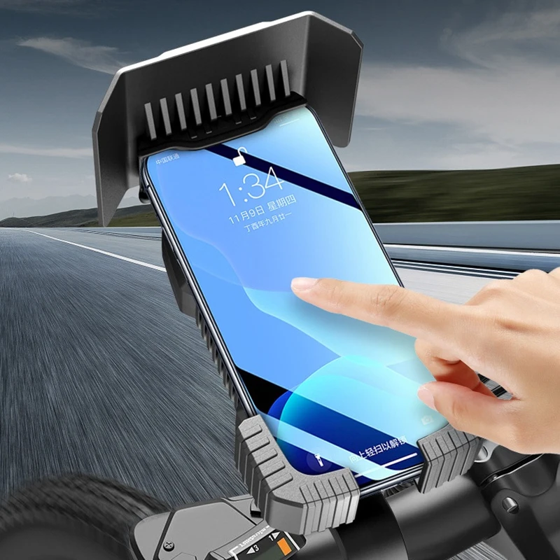 Bicycle Motorcycle Handlebar Rear-View Mirror Phone Case Holder For IPhone Android Motorbike