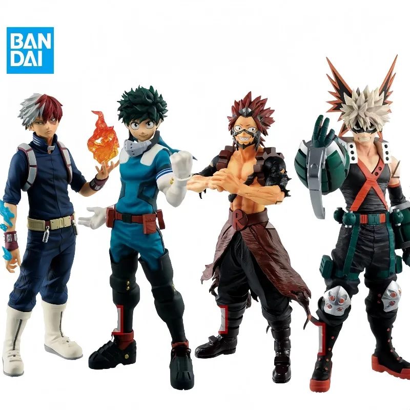 

Original BANDAI My Hero Academia Midoriya Izuku Bakugou Katsuki Todoroki Shouto Kirishima Eijiro PVC Action Model Toys
