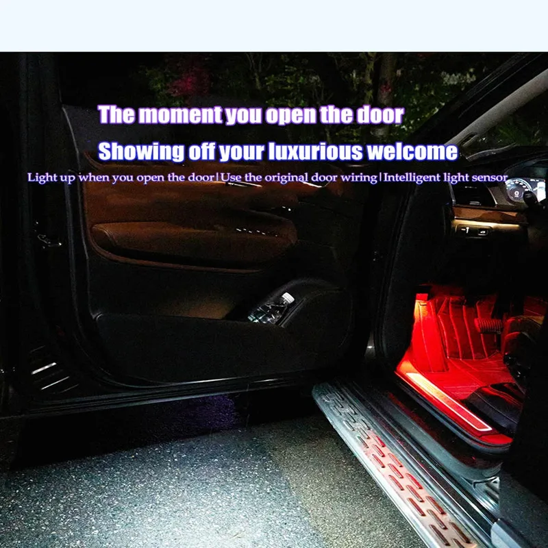 Fashion LED CANBUS Car Front Door Lamp Indoor Projector Footwell Light Lamp For Volvo XC60 Only Front Door 2008~2017 Accessories