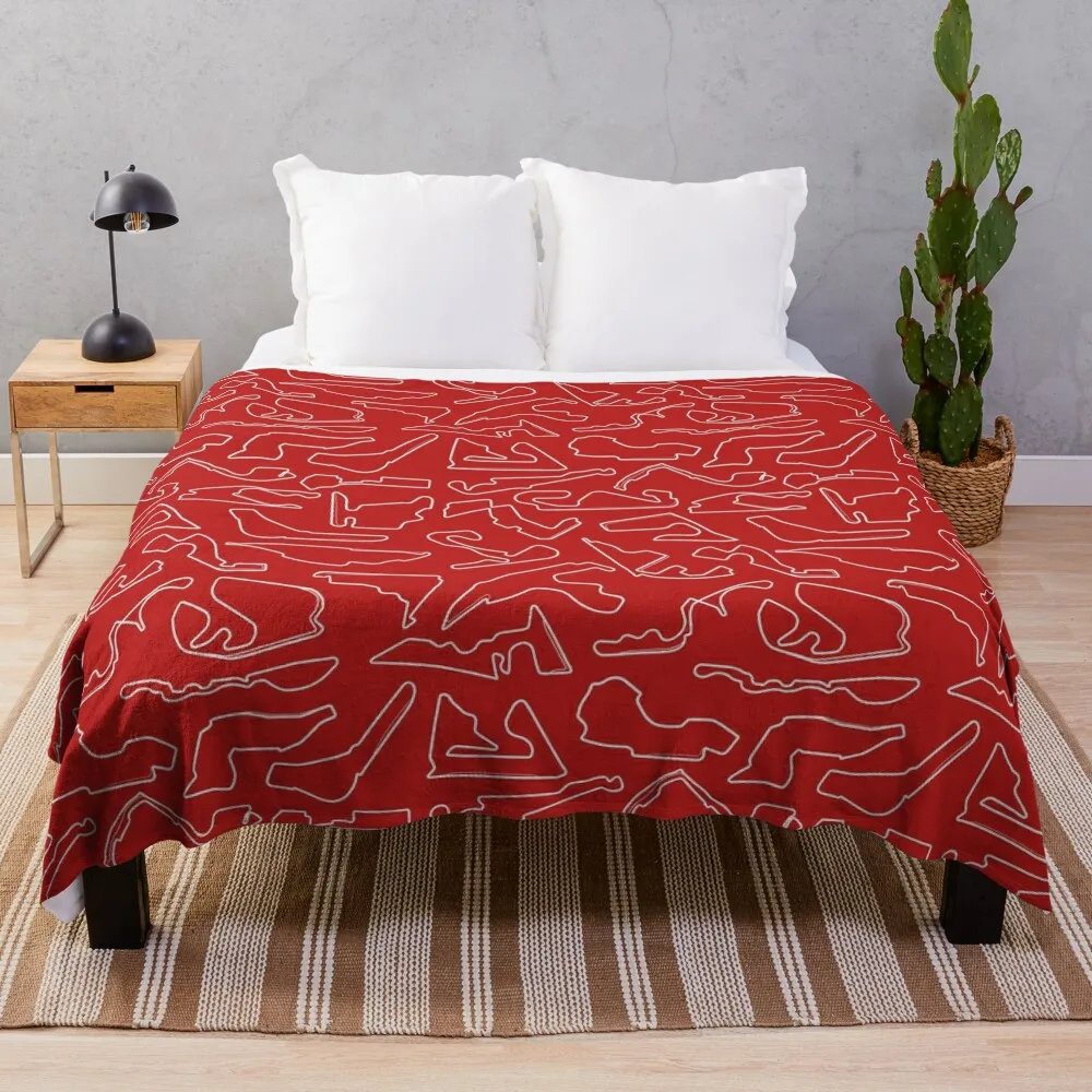 

2022 Circuits Pattern (Red BG) Throw Blanket Cute Decorative Sofas cosplay anime Softest Blankets