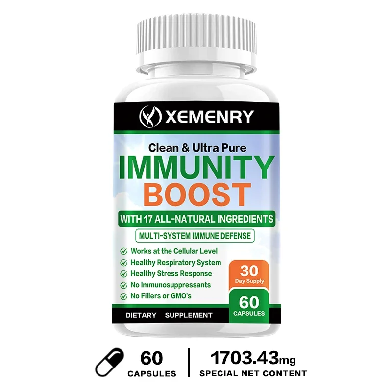 Immune Support Supplement - with Elderberry, Zinc & Vitamin C - Antioxidant