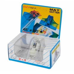 45 Degree and 90 Degree Mat Cutter (2 Cutters + 3 Spare Blades) Utinity Knife Transparent Office Supplies