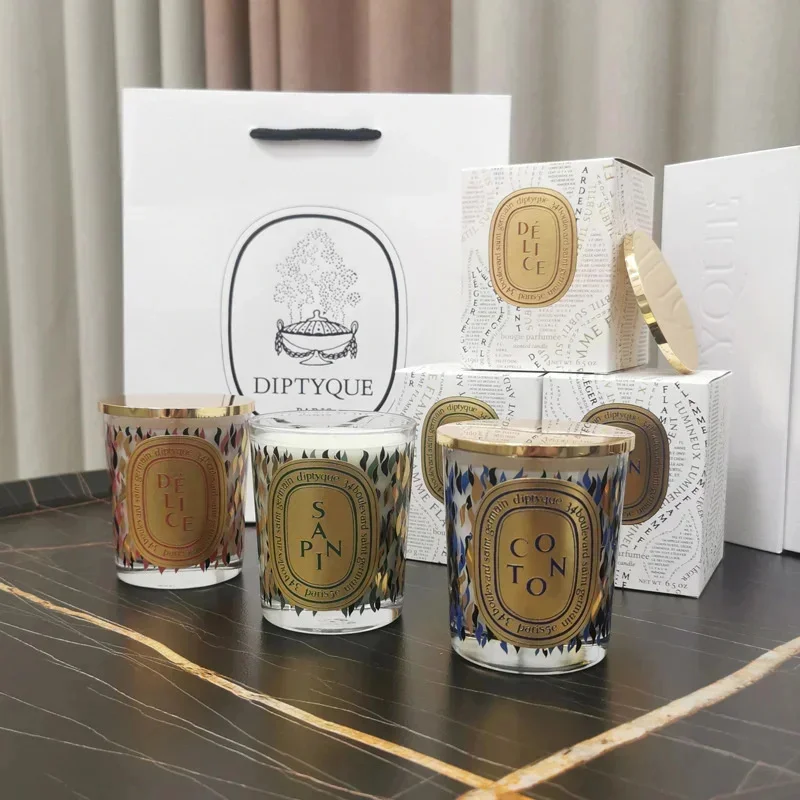 Diptyques Aromatherapy 2024 New Light Luxury High end niche Candle Set Room Decoration Romantic Expensive Unique Gifts