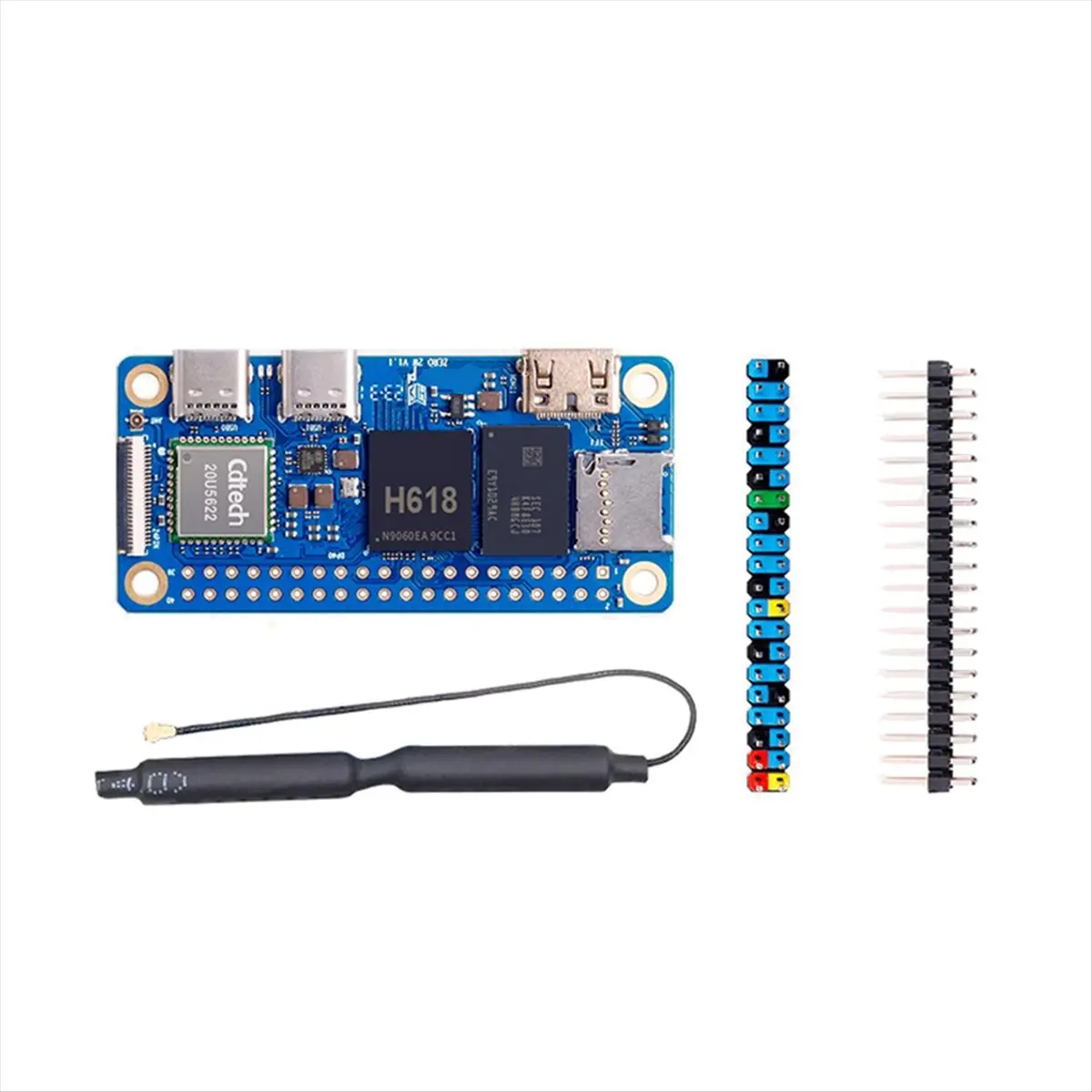 goodidea For Orange Pi Zero 2W Development Board 1.5GB RAM DDR4 Mini PC Allwinner H618 WiFi5 Bluetooth5.0 Supports 4K 60FPS