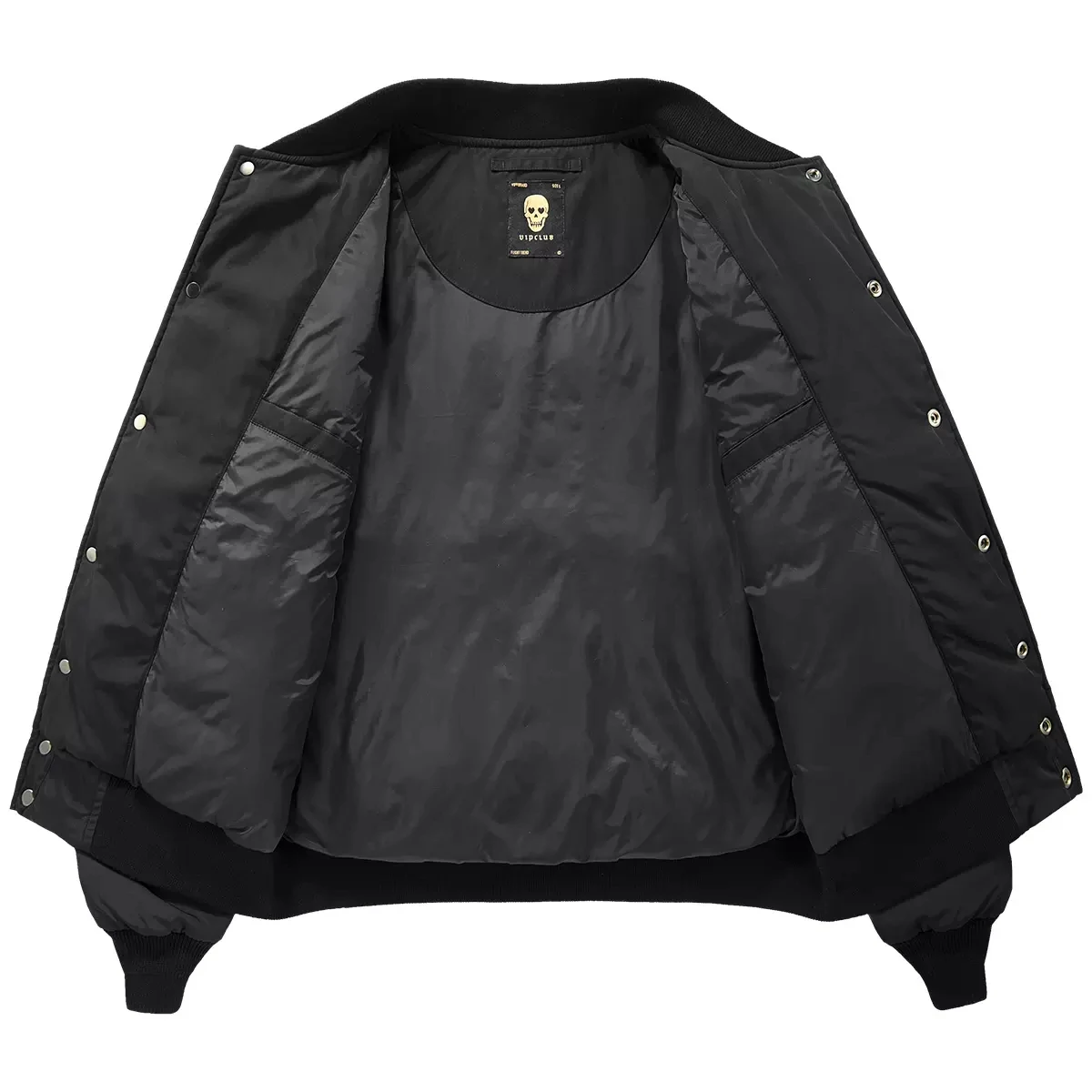 2025 Winter Functional Down Jacket Skull Embroidery Tactical White Duck Down Jacket Warm Bomber Outwear Coat Hip Hop Streetwear