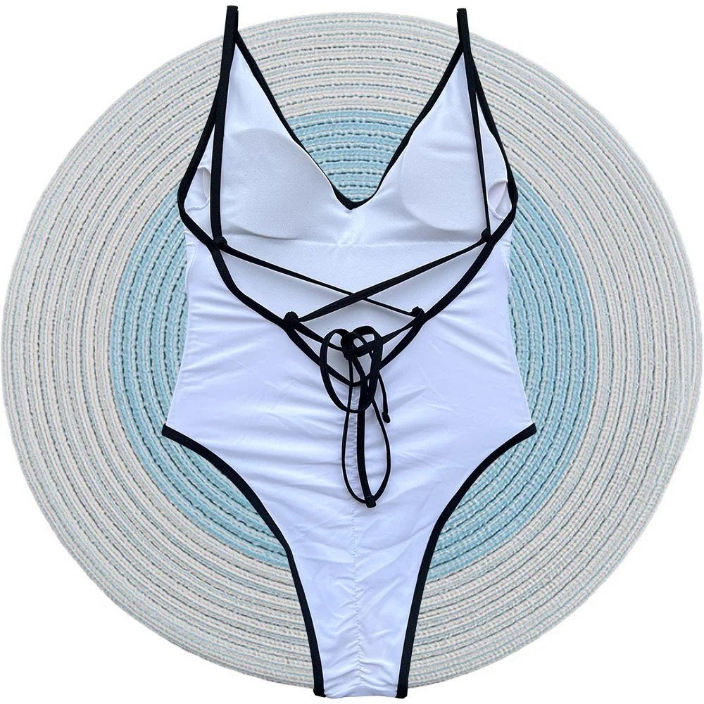 White Bride Swimsuits One-Piece Rose Gold Silver Print TEAM Novia Swimwear Women Beachwear Bachelor Party Plus Size Bathing Suit