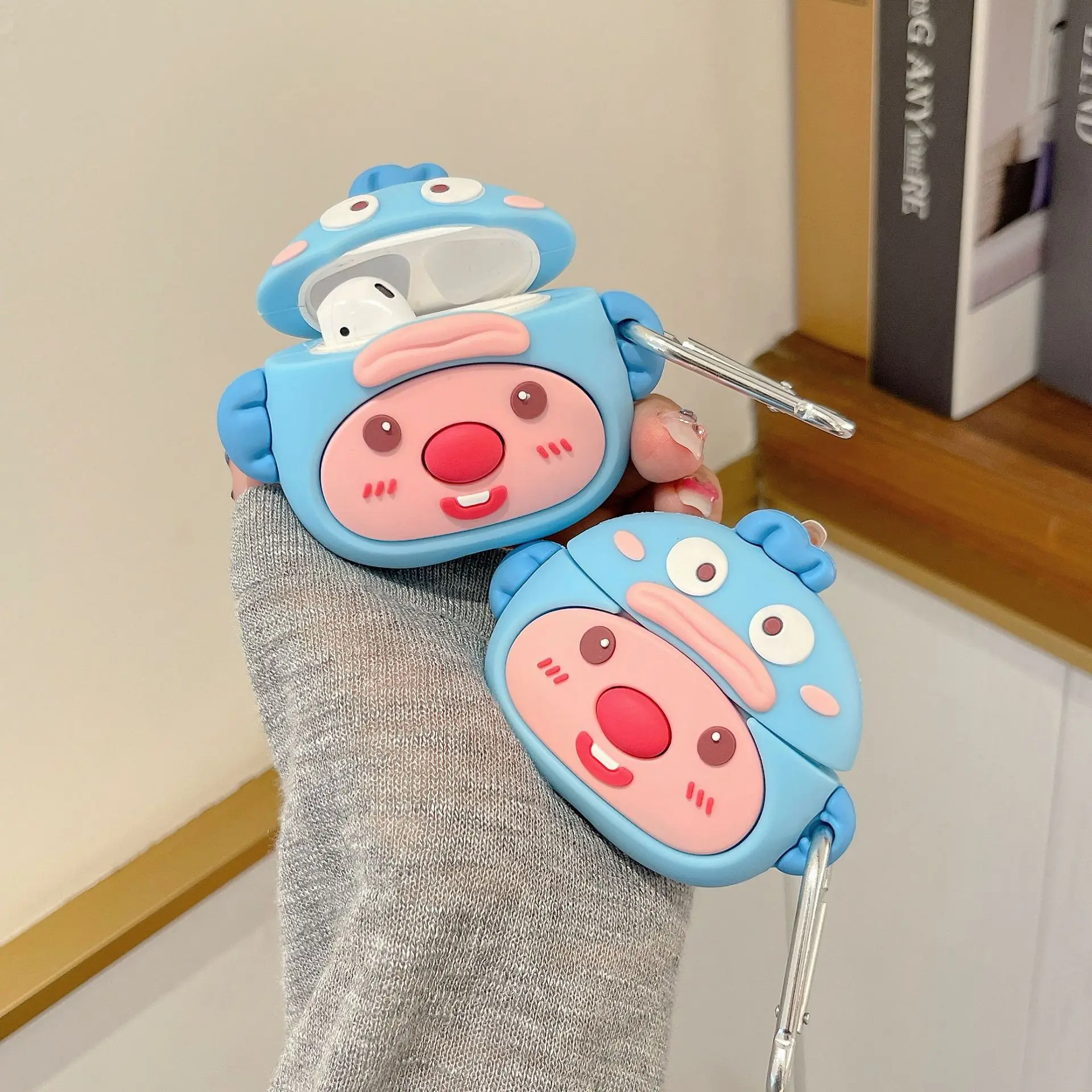 Cartoon Clown Fish Bead Case para Airpods, Capa Protetora do Fone de Ouvido Caixa de Carregamento, Capa para Airpods Pro 1, 2, 3