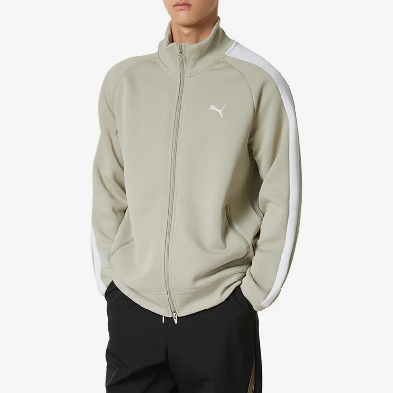 Puma genuine T7 windproof stand up collar zipper long sleeved jacket men's jacket jacket 631858-61